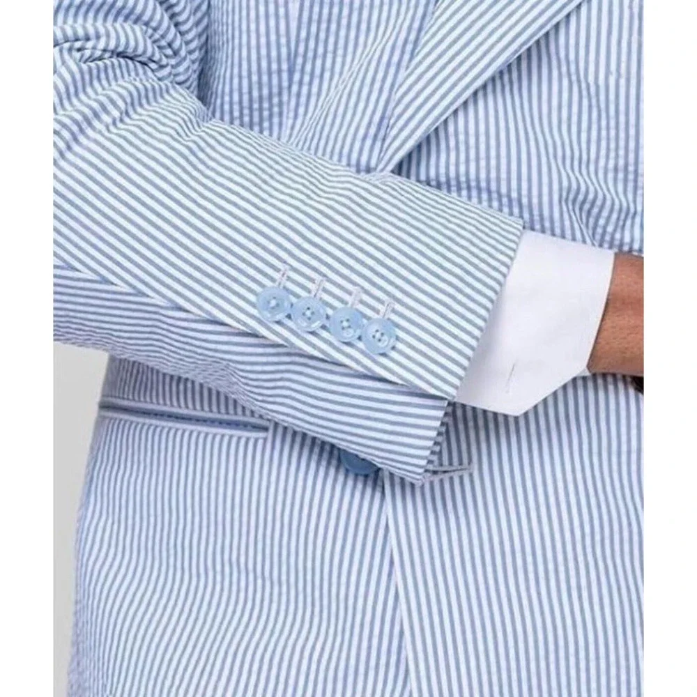(b40/20) Mogu 2 Pieces Mens Suit Buttons Blazer Pants Set Size 3 Xl (42x33)